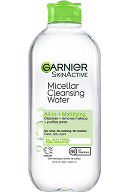 Front view of Green Cap Cleansing Water All-in-1 Mattifying, Oily and Sensitive Skin